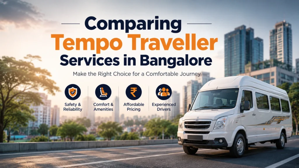 Comparing Tempo Traveller Services in Bangalore