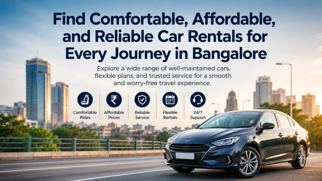 Find Comfortable, Affordable, and Reliable Car Rentals for Every Journey in Bangalore