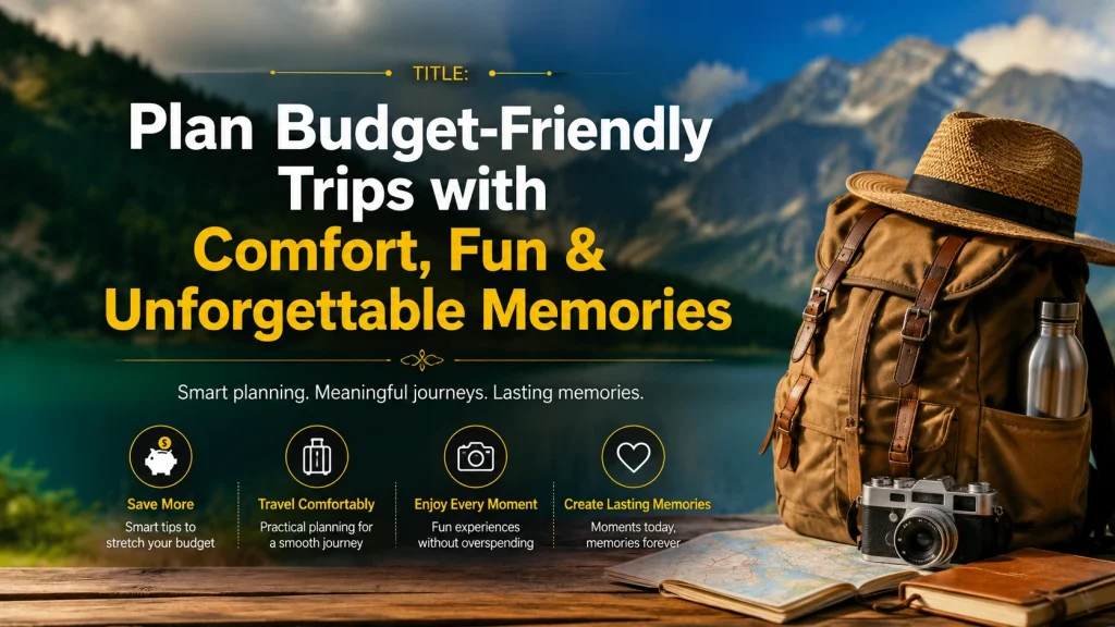 Plan Budget-Friendly Trips with Comfort, Fun & Unforgettable Memories