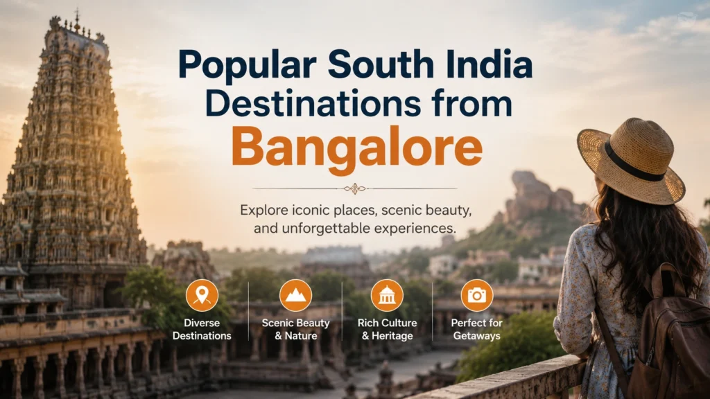 Popular South India Destinations from Bangalore