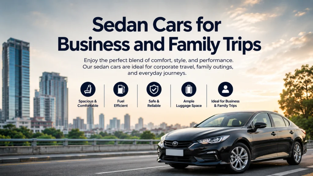 Sedan Cars for Business and Family Trips